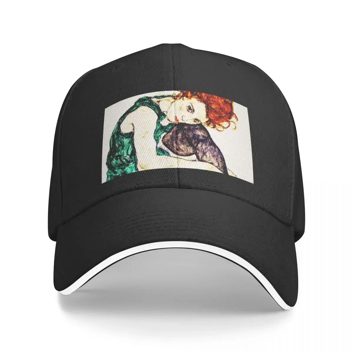 Egon Schiele Seated Woman with Legs Drawn up Baseball Cap designer cap New In The Hat Women Hats Men's