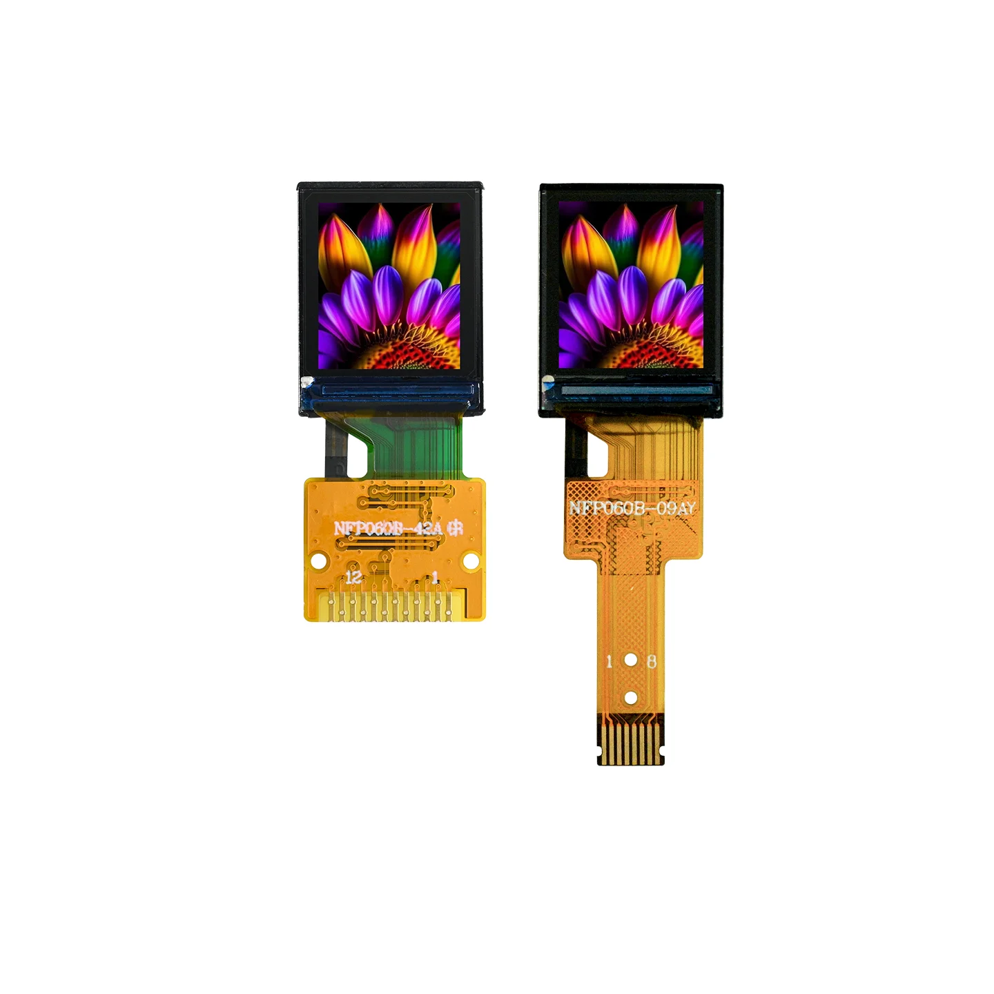 (2Pcs) 0.6 inch IPS TFT LCD Display 128x150 Resolution ST7735 Driver 4-SPI Serial Interface HD 12Pin/8Pin Welding/Plug-in