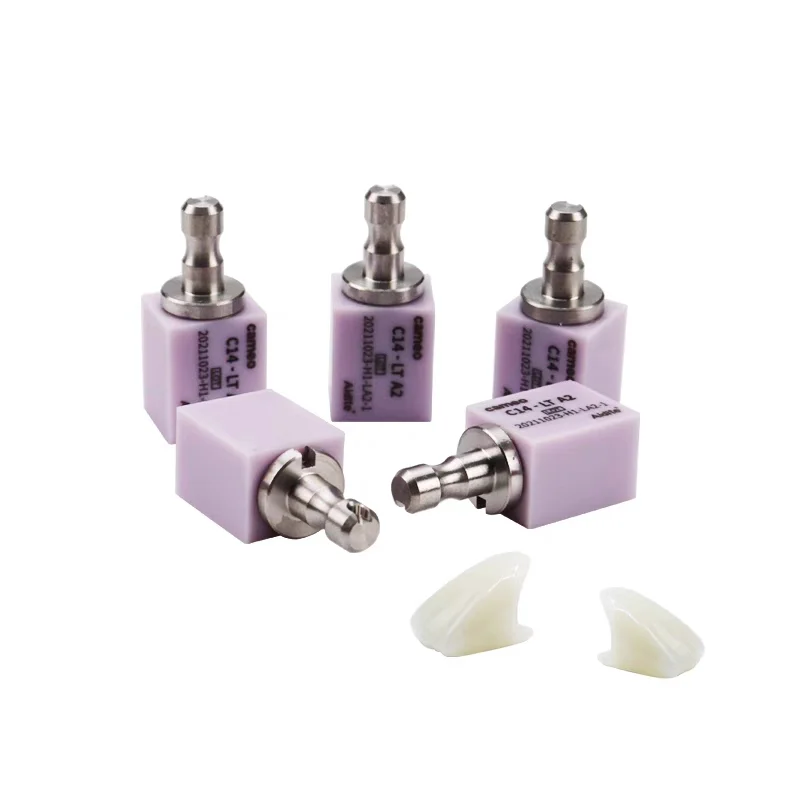 5Pcs Aidite Cameo C14 Lithium Disilicate Dental Ceramics CAD/CAM Glass Ceramic Blocks for Dentistry Lab Translucency Materials