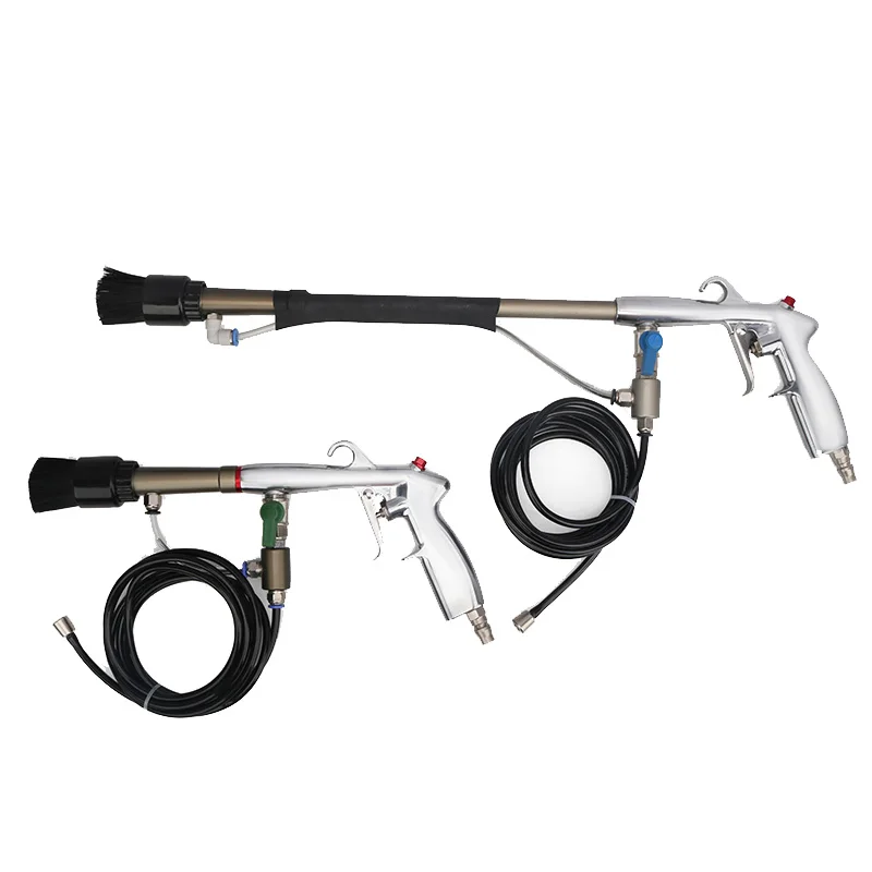 KARLION KW-ST1021 Extended/Short Tornado High-Pressure Engine Cleaning Gun with Brush Equipped Dry Car Wash Air-Blowing Tool
