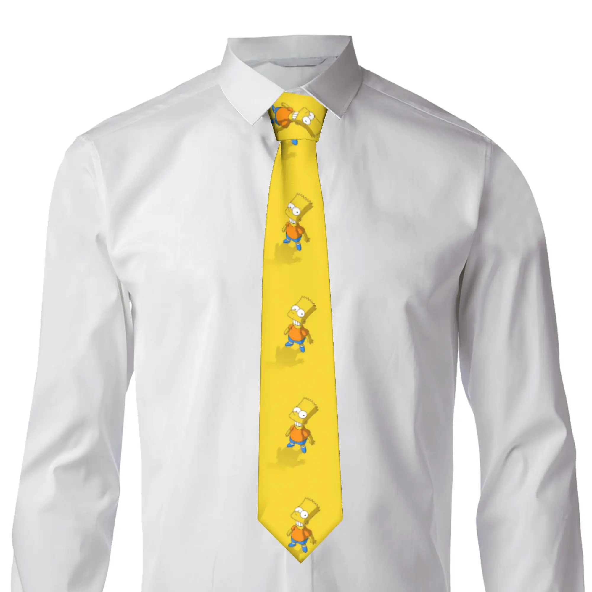 Cartoon The S-Simpsons Necktie Men Slim Classic  Neck Tie for Mens Shirt Accessories Cravat