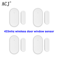 433MHz Wireless Door Window Sensor EV1527 Door Opening&Unclosed Reminder For PG103 107 H501 G20 WiFi Smart Alarm System