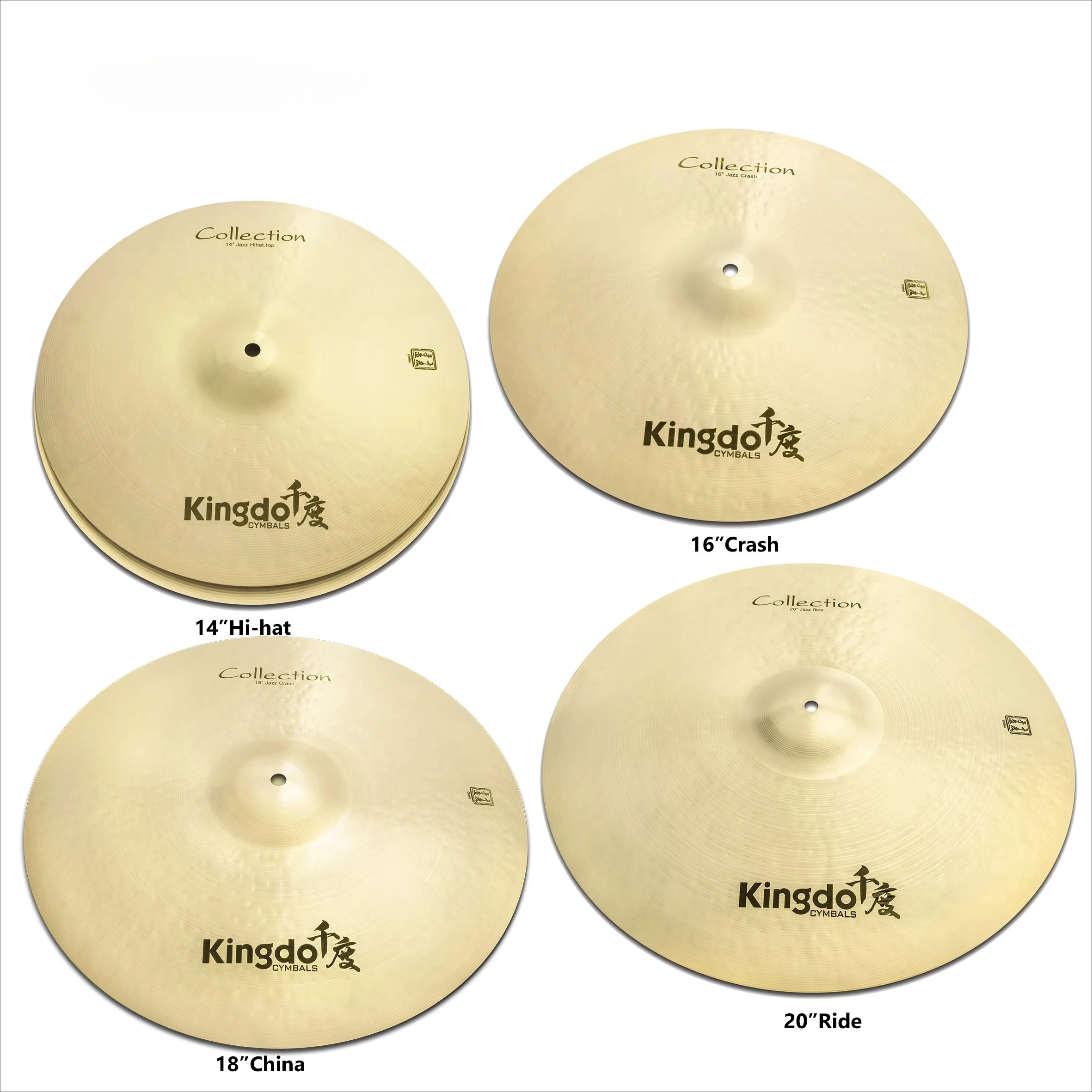 2025 Professional B20 Jazz Series Cymbals Five-Piece Classic Drum Cymbal Set Premium Quality Accessories  Cymbals  Set