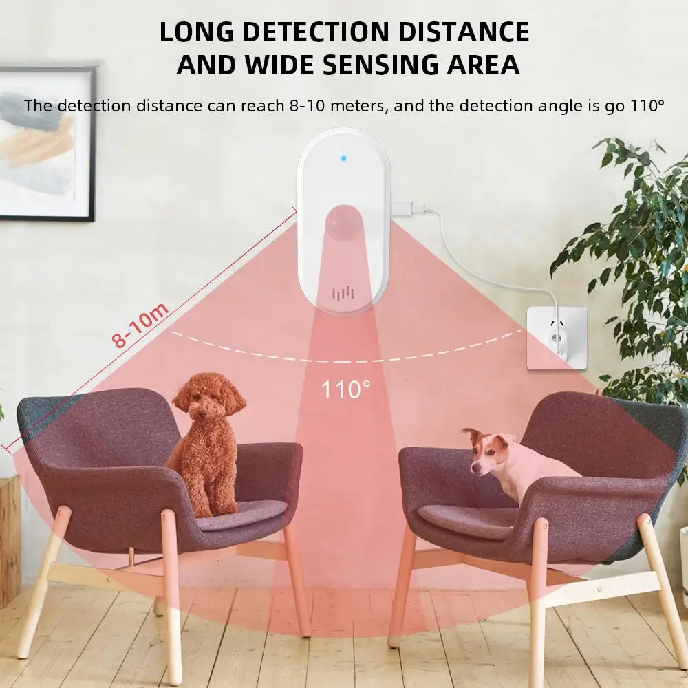 Tuya WiFi Smart Sound Light Siren Sensor 80dB Smart Life Remote Control Siren Home Security System Work with Alexa Google Home