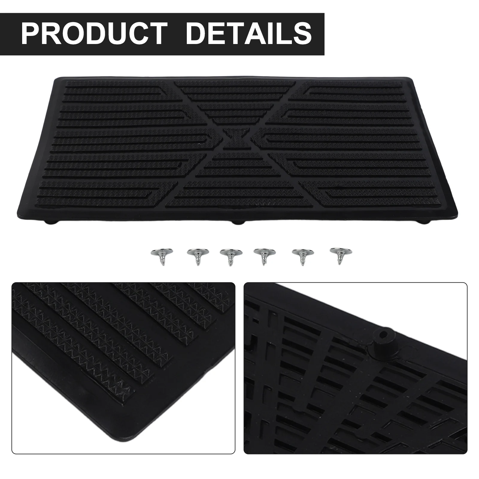Car Foot Carpet Pad Heel Mat PVC Pedal Plate Pedal Patch Cover Mat Anti-skid PedalNon-Slip Carpet Patch Car Mats