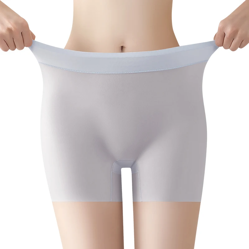 3Pcs Plus Size Shorts Fashion Ice Silk Sports Women Underwear Safety Short Pants Women Seamless Panties Shorts Under the Skirt