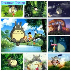 Totoro Cute Cartoon Mosaic Embroidery Diamond Painting Kits Cross Stitch 5D DIY Art Gift Decor Handcraft New Collection Children