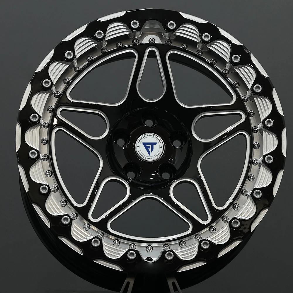 

15x10 5x120 45 Offset Racing Wheels Beadlock Forged Wheel Sopke Design Rim for M2