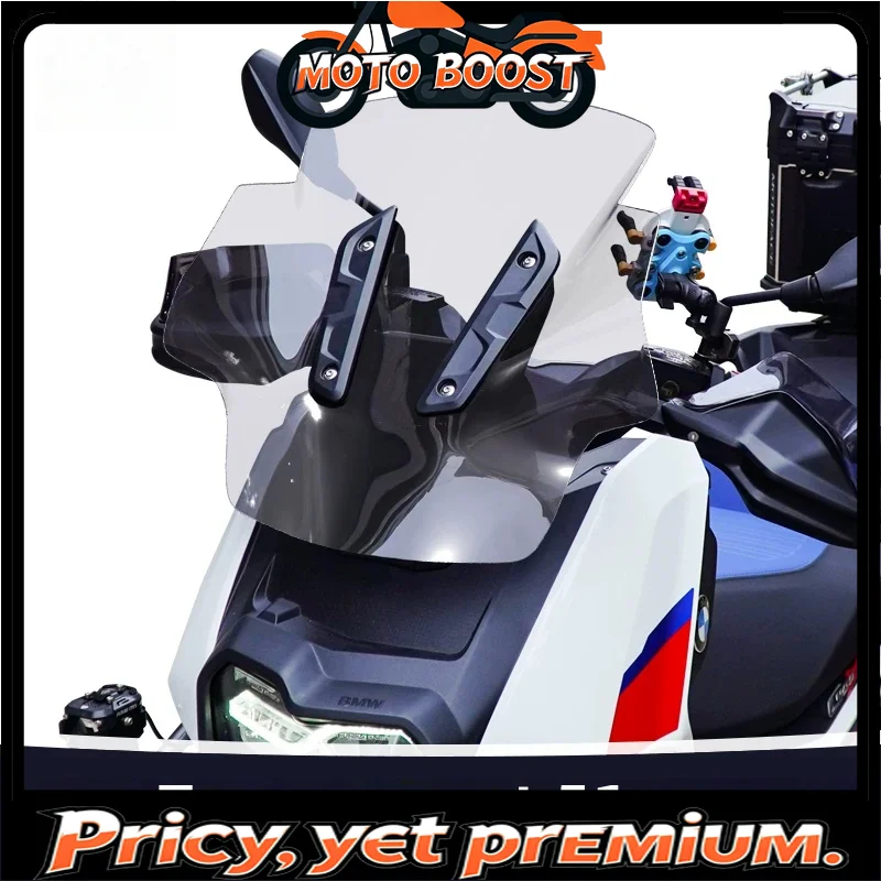 【Premium quality】For BMW C400X windshield modification, heightening and widening motorcycle modification parts