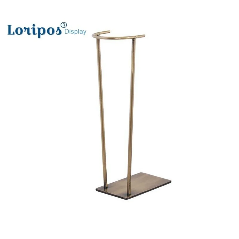 하이 엔드 레트로 청동 부츠 랙 부팅 브래킷 홀더 라이저 스탠드 테이블 선반 주최자 디스플레이 랙 금속 신발 전시 선반