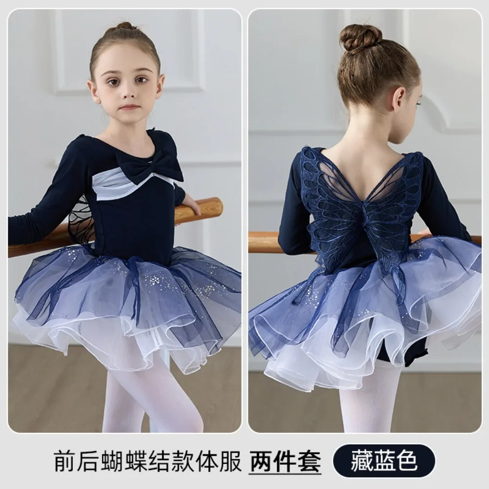Ballet Leotards for Girls Gymnastics Ballet Tutu Stage Children Clothing Dance Wear Performance Costume Kids Clothes Party Dress