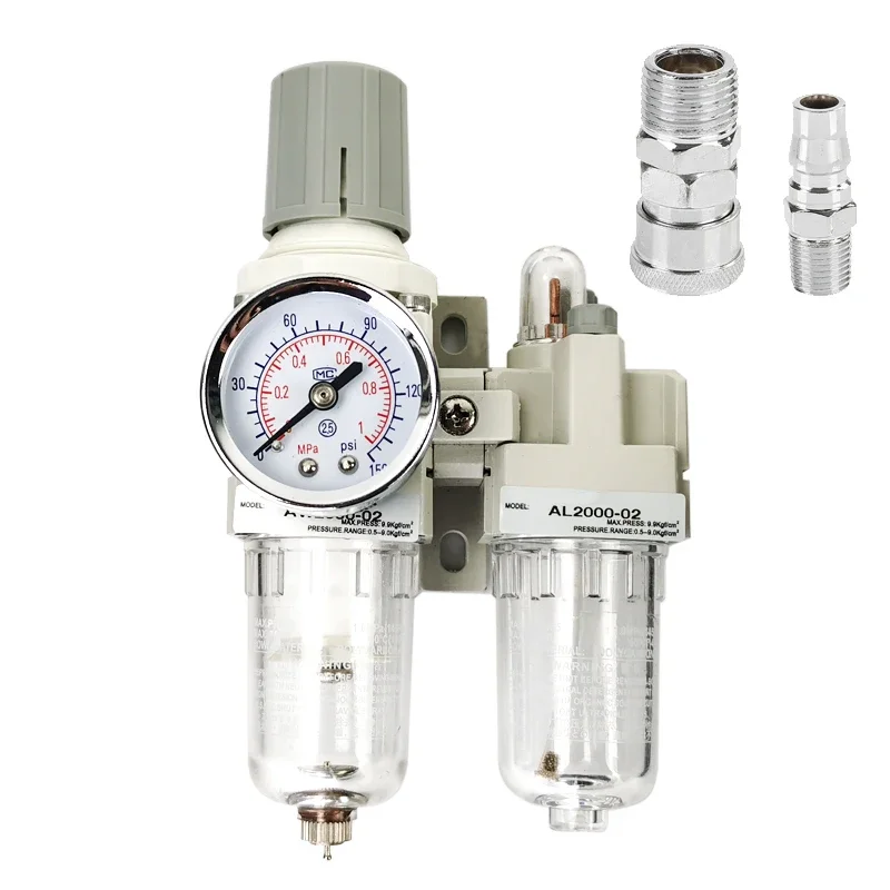 AC2010-02  Air Pump Compressor Oil Filter Regulator Trap Pneumatic Water Separator Pressure Manual Drainage Supply