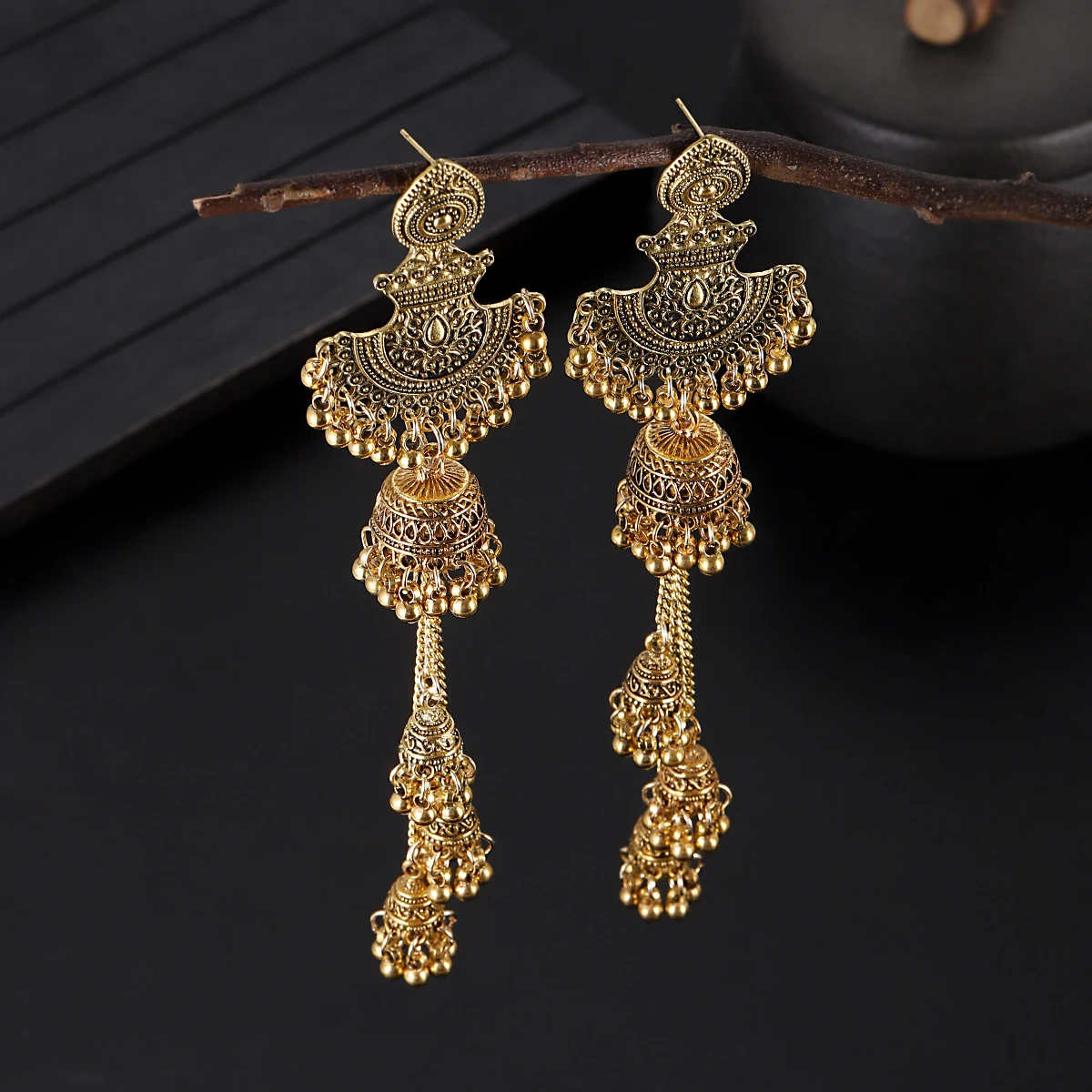 New Gold Color Bell Tassel Jhu - Indian Wedding Supply ulasan dan harga