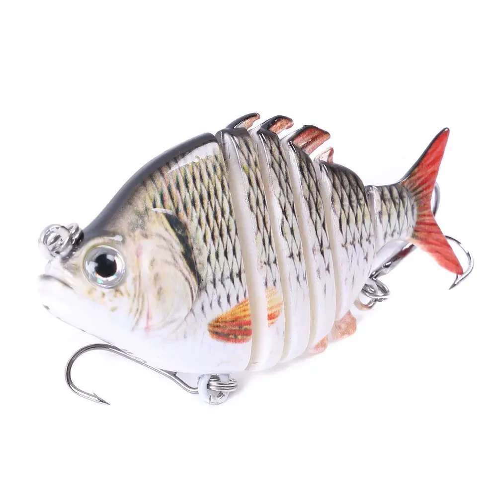 Fishing Lure SwimPanfish Multi Jointed Panfish Bluegill Swimbaits Hard Topwater Bass Fishing Lure Crank Saltwater Minnow Wobbler