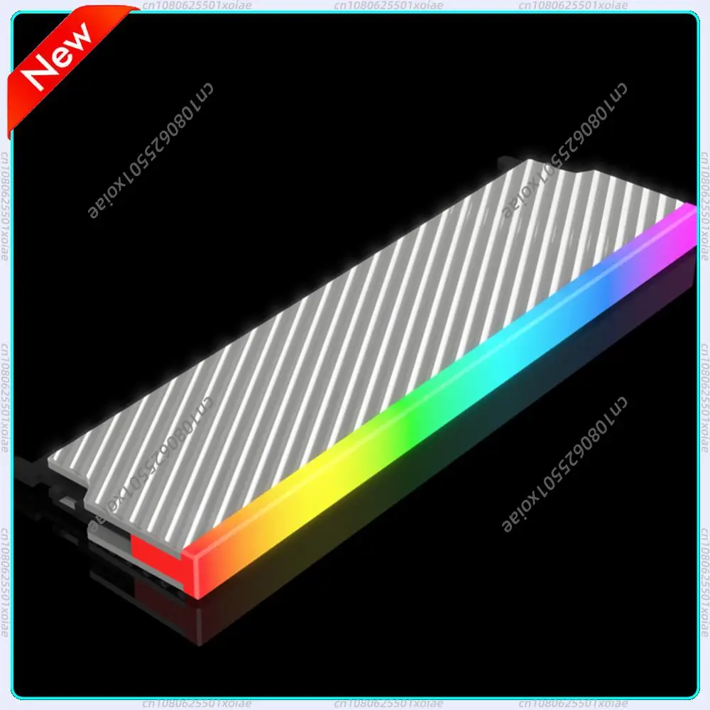 

5V 3PIN ARGB PC Memory Cooling Vest Aura Sync Aluminum Alloy with Thermal Silicone Pad for DDR2 DDR3 DDR4 DDR5 Desktop PC Memory