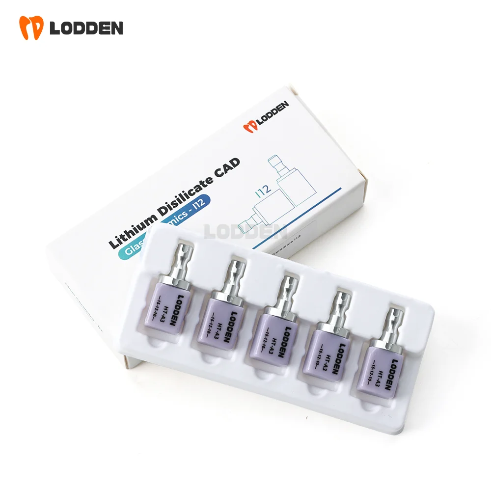 I12 Dental Lithium Disilicate 5/10PCS Lodden Glass Ceramics Block Chairside Restoration Aesthetics Dental Lab Material 15*12*10 - view 6