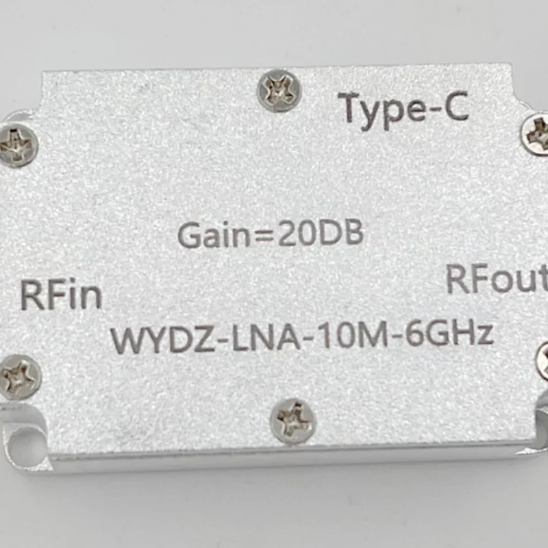 แอมพลิฟายเออร์ความเรียบสูง10M-6GHz 20DB ขับสัญญาณ RF หรือตัวรับสัญญาณด้านหน้า