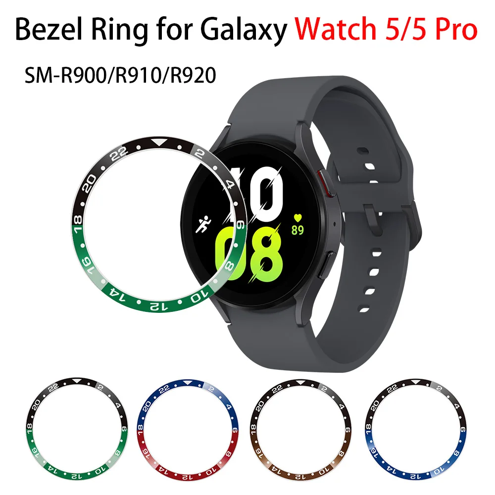 Watch Bezel Ring for Samsung Galaxy Watch 5 40mm 44mm SM-R900/R910 Metal Stainless Steel Time Scale fit Watch5 Pro 45mm SM-R920