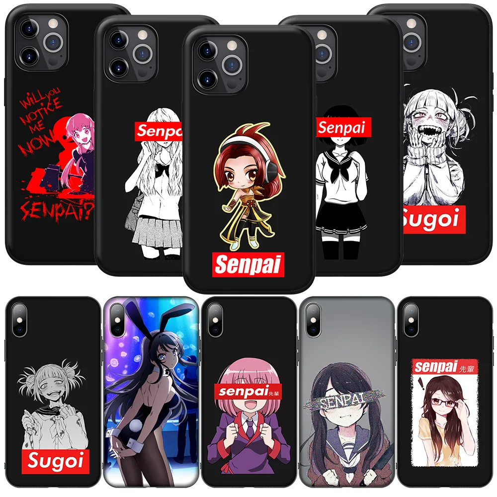 H-149 senpai  Anime Girl Fashion Phone Case for Samsung Galaxy A41 A42 A71 A72 A73 J2 J4 J5 J6 J7 J8 A6 A7 A8 A9 Plus 2018