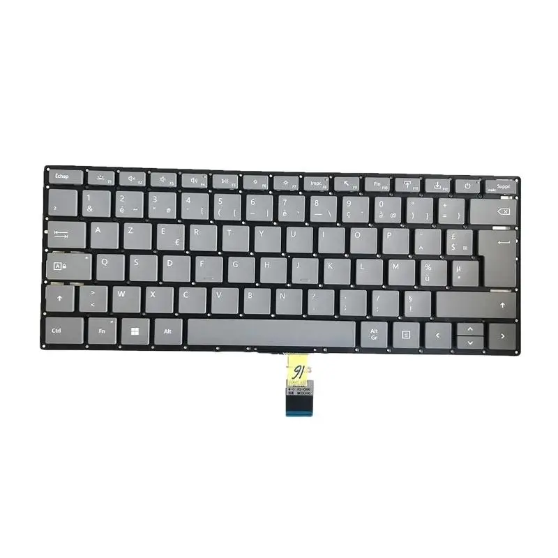for Microsoft Surface Laptop 3  4 1868 1872 1953 1954 Keyboard 13.5inch 15inch FR layout Sliver