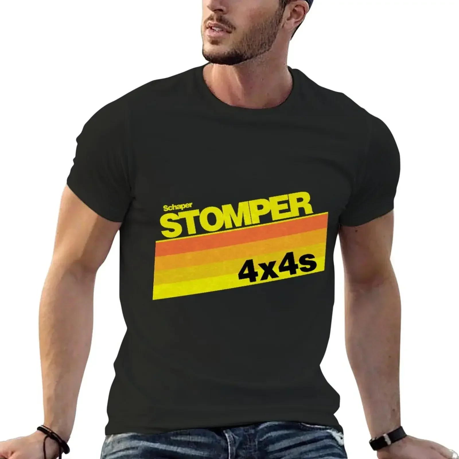 Oversized Plus Size Tops Cute Tops Mens Graphic T-shirts Pack Stomper 4x4 Toy Truck T-Shirt Men Clothing Graphic Harajuku summer