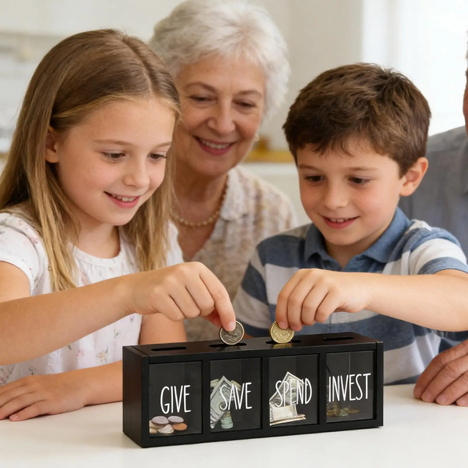 Money Bank For Kids Funny Wall Mounted Magnetic Suction Small Money Safe Coin Organizer For Children Bedroom Living Room School