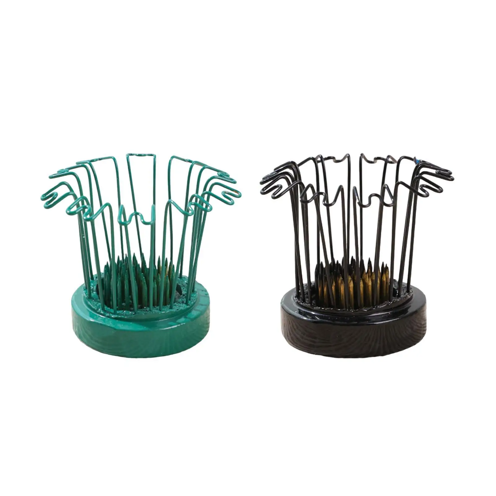 Desktop Flower Frog Pin Holder Plant Fixation Tool Weighted Base Art Decor for Office and Home Arrangement