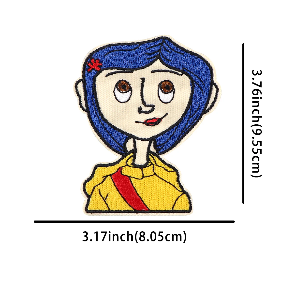 AD2797 Horror Movie Coraline Embroidered Patches for Clothing Patches DIY Iron on Patches Halloween Patch Sew Applique Sticker