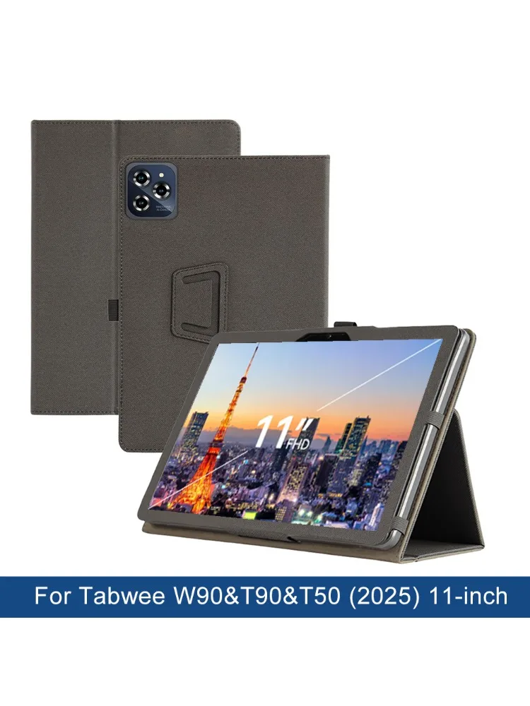 Etui Funda do Tabwee W90 T90 T50 2025, 11-calowy pokrowiec na tablet, etui z PU skóry z funkcją składania na dwie części i paskiem na rękę. — zdjęcie produktu 7