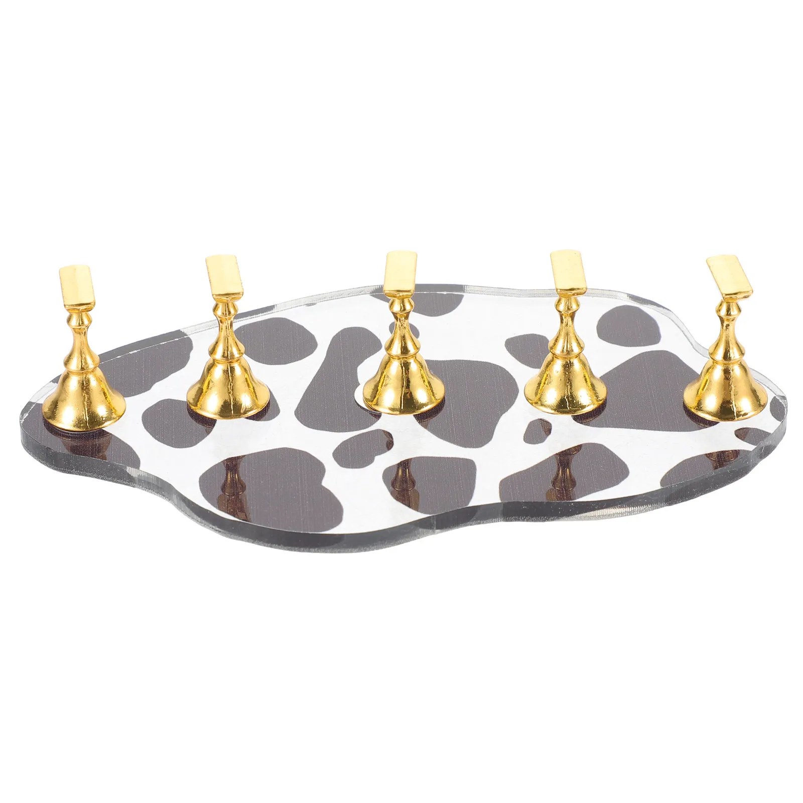 ชุดฝึกทำเล็บ 2 ชุด พร้อมที่วางเล็บปลอม 2 ชุด สำหรับโชว์และติดตั้งบนโต๊ะทำเล็บ สำหรับร้านทำเล็บ ศิลปะการเพ้นท์เล็บ แบบพกพา