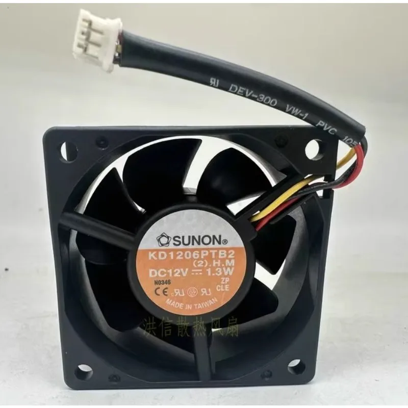 

Новый вентилятор процессора для SSUNON KD1206PTB2 DC 12 В 1,3 Вт охлаждающий вентилятор 6025 60*60*25 мм