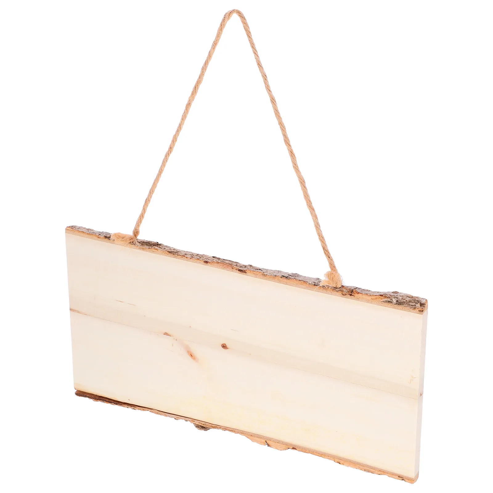 Unfinished Wood Sign Blank DIY Wooden Plaque Handcrafted Solid Wood Hanging Board for Store Decor Business Branding Craft