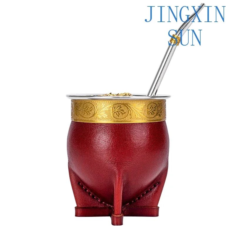 Buy 1 Straw Tea Cup Insulated Pot Tea Set Beverage Gourd Cup