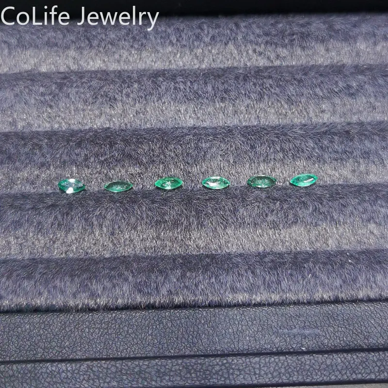 Marquise Cut 2.5mm *5mm Natural Emerald Loose Gemstone for Jewelry DIY