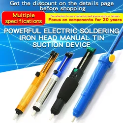 Portable Soldering Sucker Pen High Pressure Vaccum Desoldering Pump Automatic Rebound Solder Suck Tool for DIY Electronic Repair