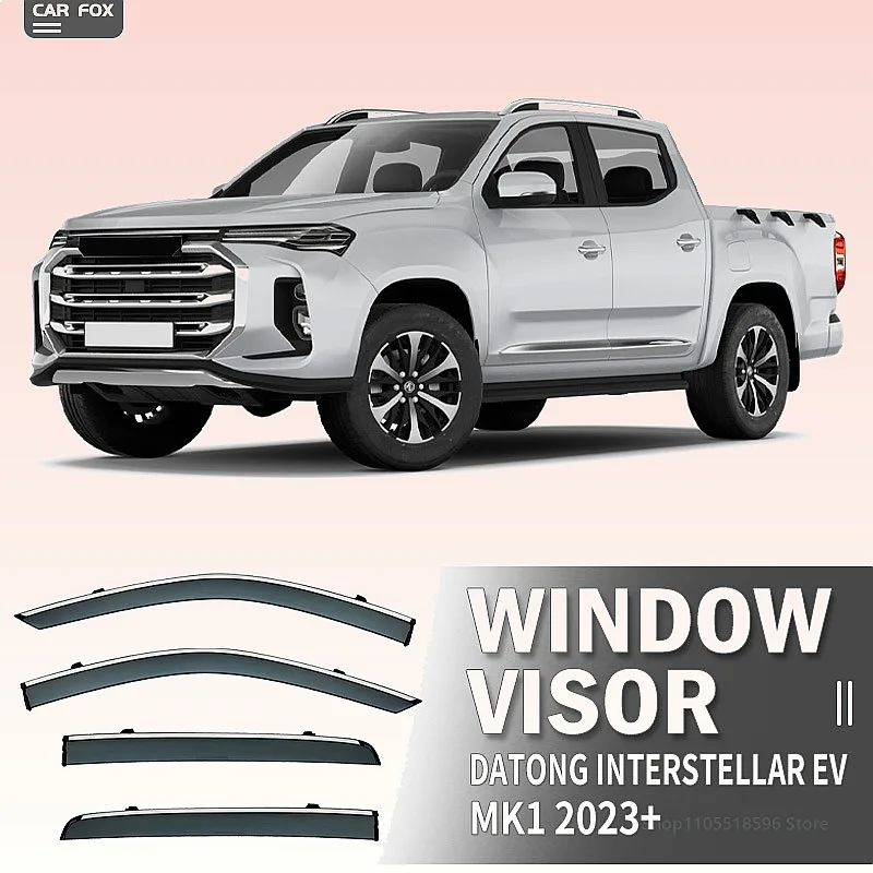 

For MAXUS Interstellar RLH 2023+ Car Window Visor Rain Sun Shade Awning Windshield Side Shield Auto Accessories