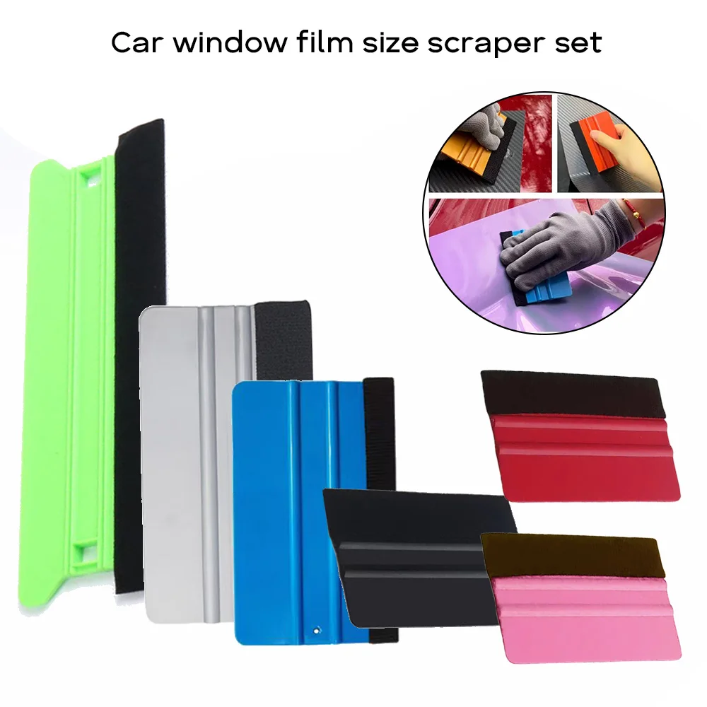 Vinyl Wrap Squeegee Window Film Screen Pretector Squeegee 4 Size Scratch-Free Scraper Tool for Decals Adhesive Vinyl Wallpaper