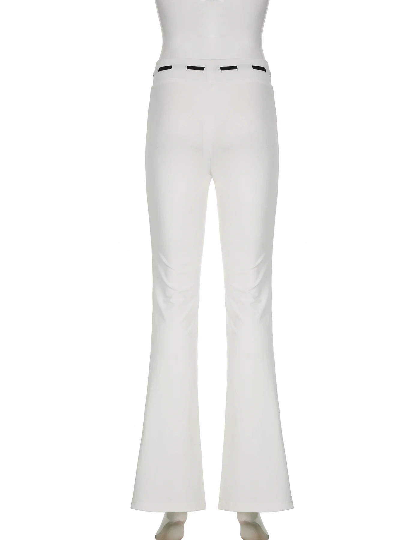 Rockmore Trekkoord Vrijetijdsbroek Lage Taille Vrouwen Coquette Y 2K Esthetiek Broek Mode Skinny Flare Broek Harajuku