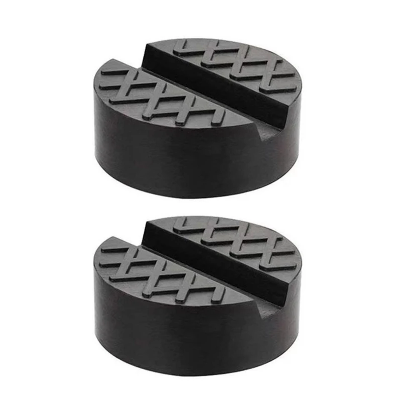 2Pcs Car Protective Rubber Pad, Nonslip Stand Cushion with V Grooves