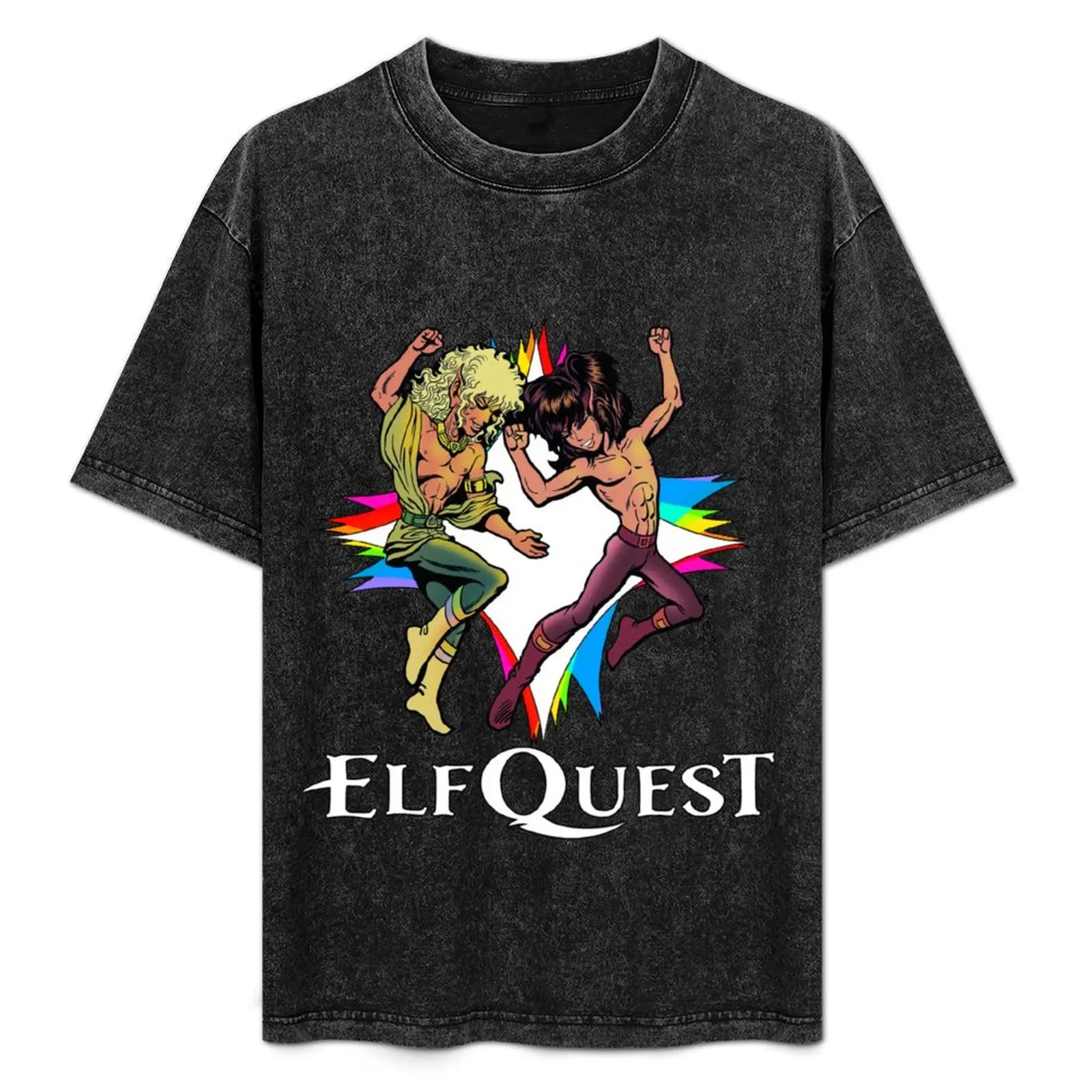 ElfQuest: Mender and Dart T-Shirt Short sleeve tee anime figures mens fashion