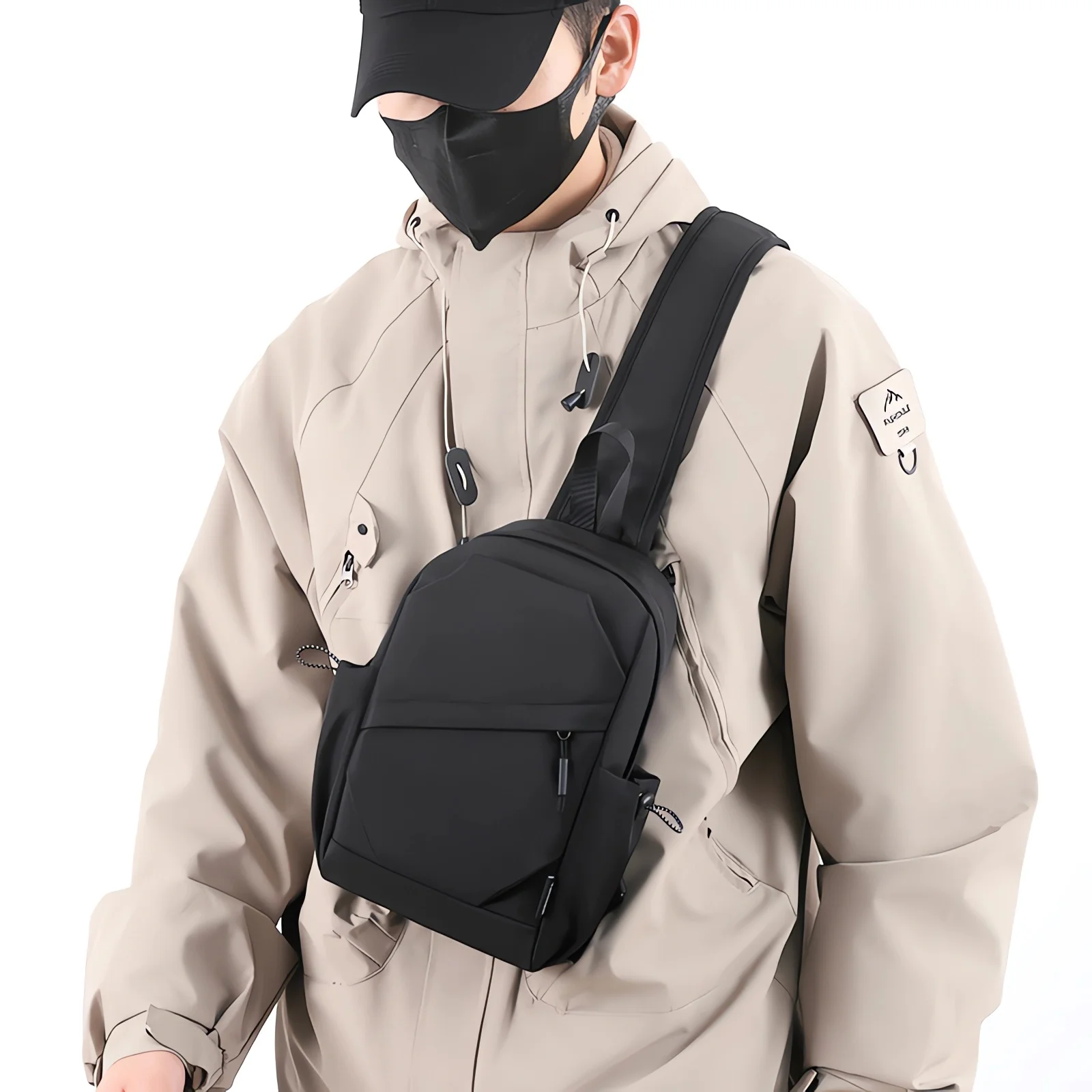 anti-theft chest bag for men small travel backpack for women Waterproof nylon outdoor sports bag crossbody shoulder sling bag