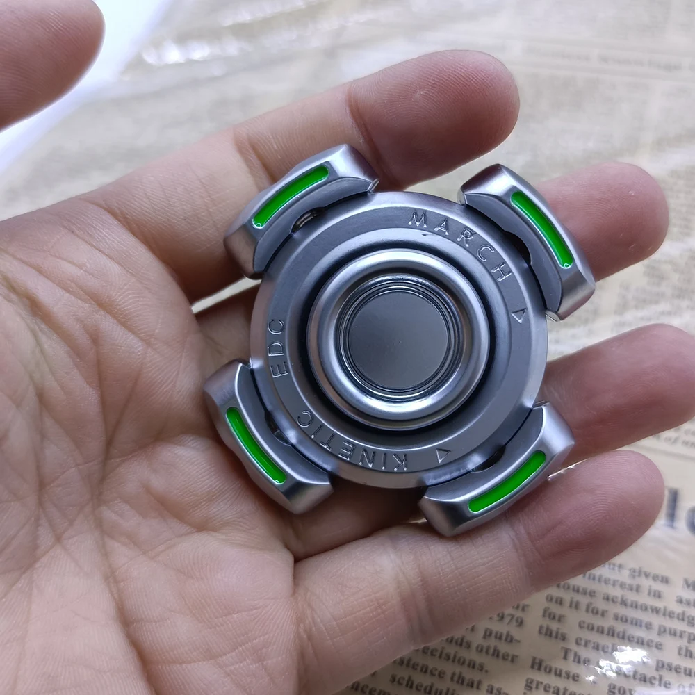 EDC Fidget Spinner Spinning Top Fidget Toys alivia el estrés de adultos juguetes magnéticos de Metal alivia la ansiedad y el estrés