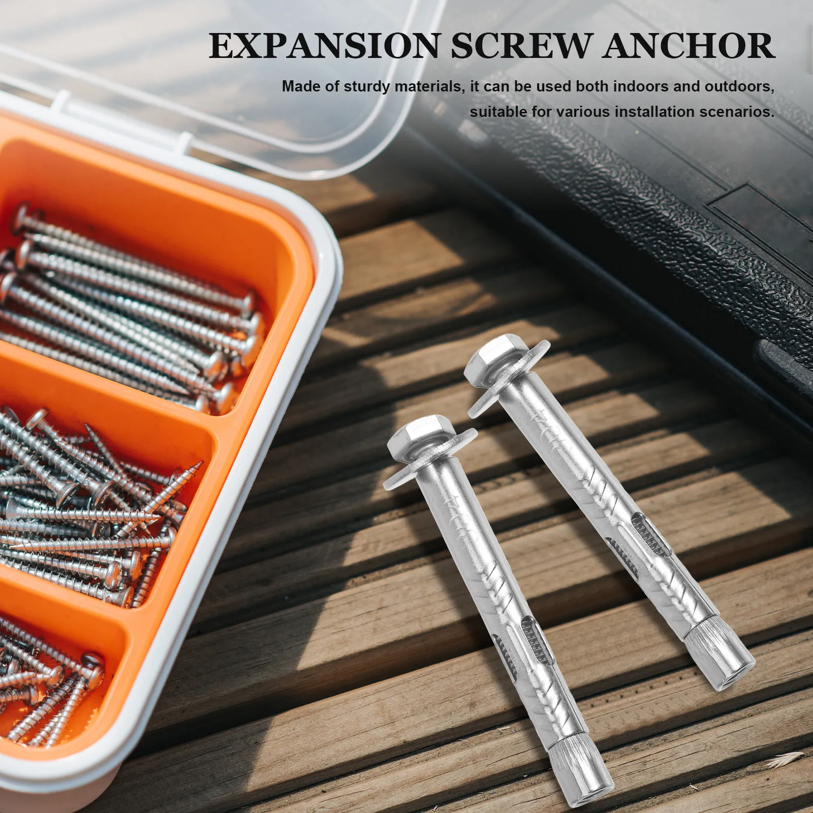 

6Pcs Expansion Screw Bolts M8x60 Heavy Duty Anchor Bolts External Hex Nut Fixing Anchors Expansion Sleeve Anchors Heavy Duty
