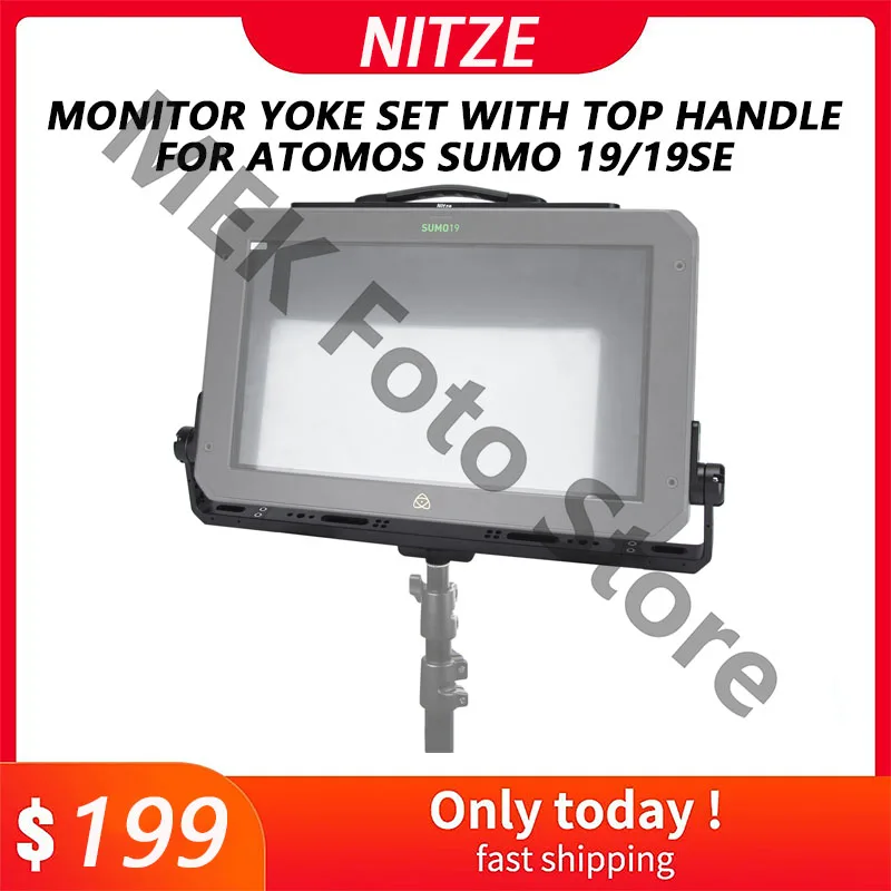 مراجعة شاملة لـ Nitze Monitor Yoke Set مع Handle علوي لجهاز Atomos Sumo 19/19SE – JT-A04C: الحل الأمثل لمحترفي التصوير الاحترافي
