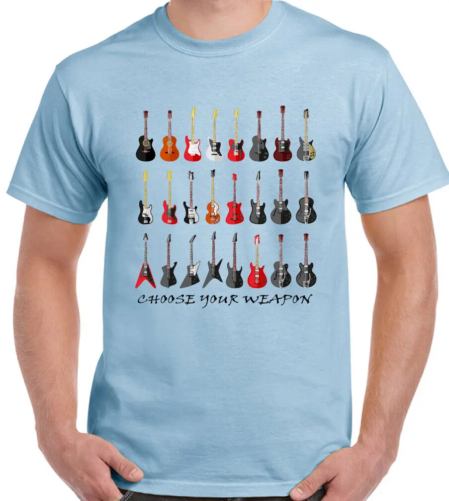 Guitar T Shirt Funny Electric Mens