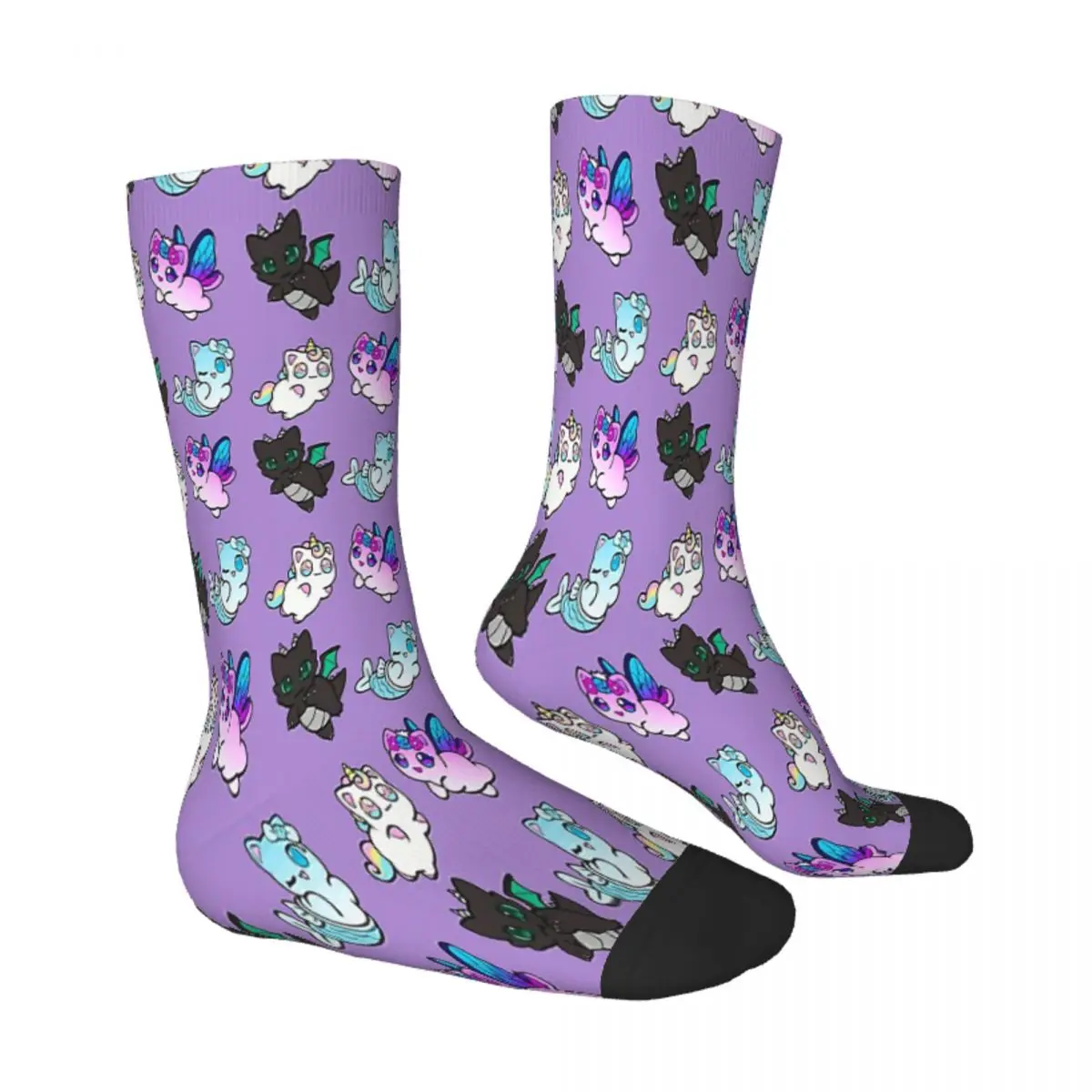 Cat Plush Aphmau Popular Game Cute Game Characters Socks Male Mens Women Summer Stockings Harajuku