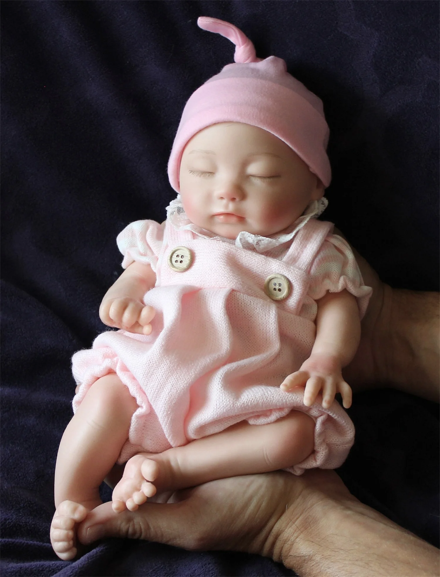 13Inch Can Drink Milk And Wet Whole Body Silicone Girl Doll With Painted Bald Lifelike Newborn Baby Girl Doll bebé silicona