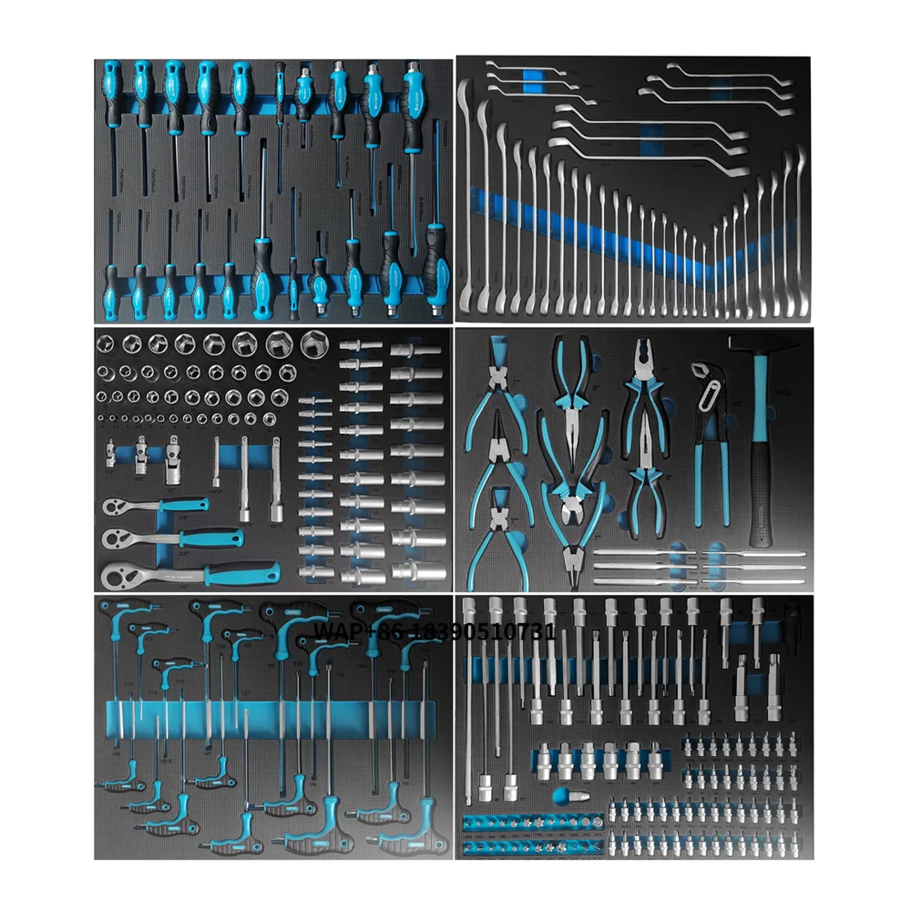 

273PCS Professional Mechanic Tool Set with Heavy Duty Modular Tool Chest Storage Cabinet for Garage Workshop Use