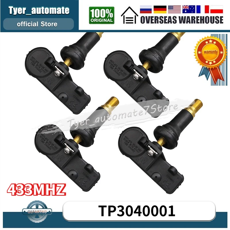 

TP3040001 433MHZ Tire Pressure Monitor Systems TPMS Sensor For Brilliance V5 DR DR4 DR EVO Electric JAC T6 Maxus V80