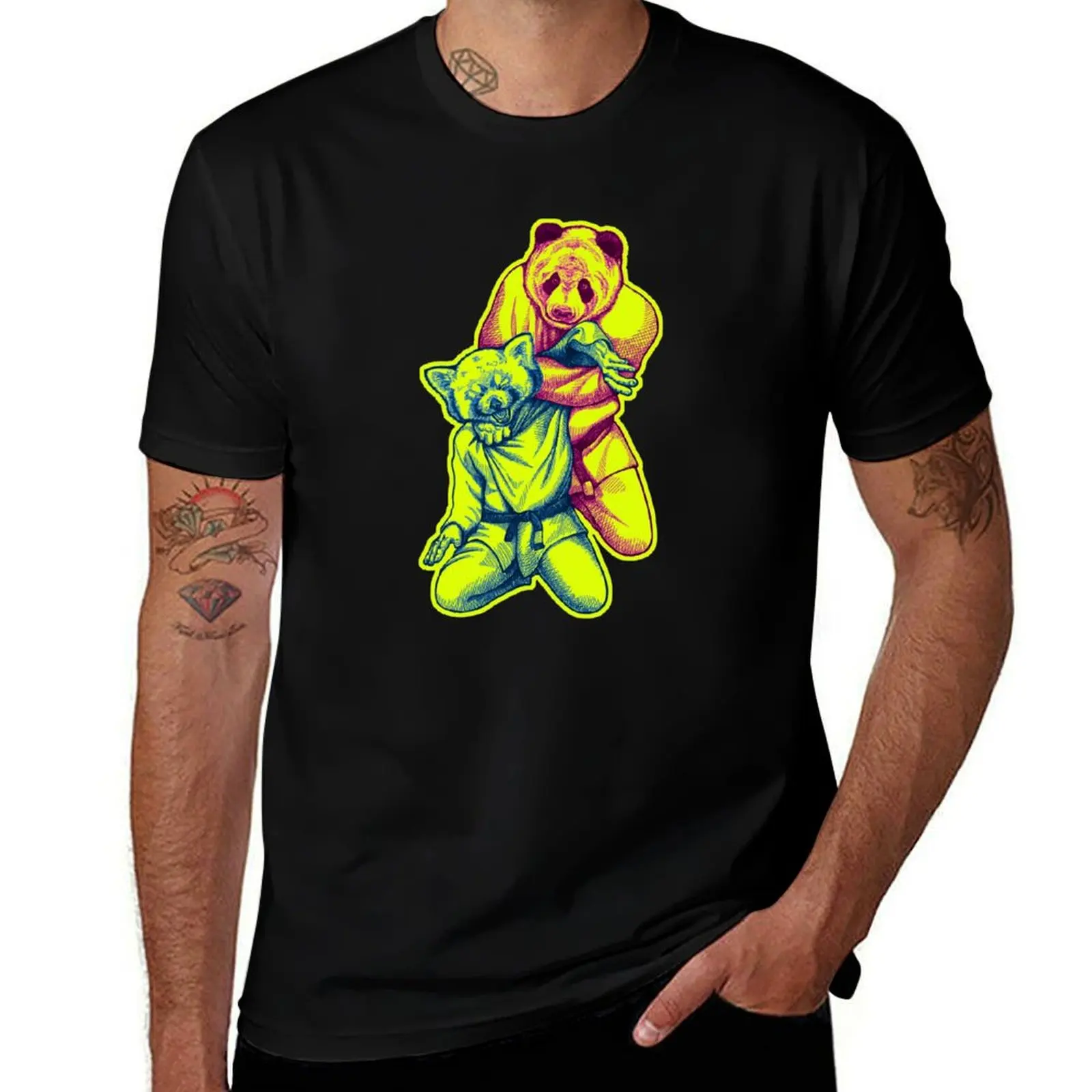

Martial Arts - Way of Life #4 - Panda vs Red Panda - jiu jitsu, bjj, judo submission T-Shirt